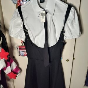 Hot Topic Social Collision Academic Twofer Mini Dress